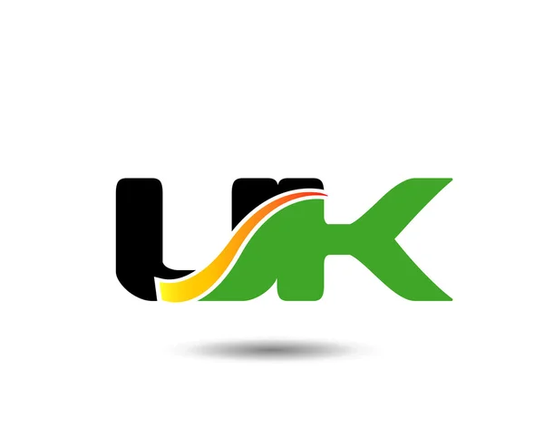 UK Logo vetor de design carta — Vetor de Stock