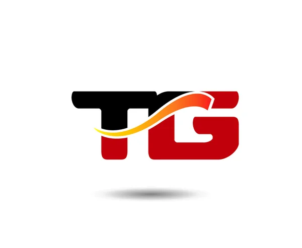 Modèle de logo lettre T et G — Image vectorielle