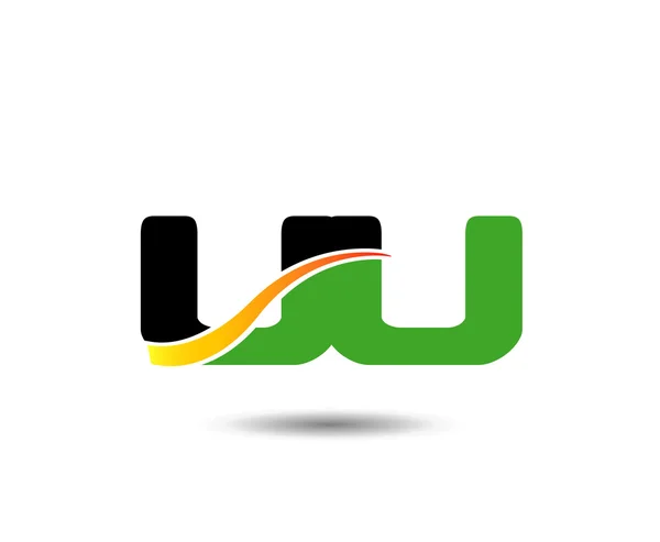 Лист UU логотипу дизайн вектор — стоковий вектор