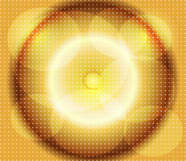 Golden dot cercle arrière-plan — Image vectorielle