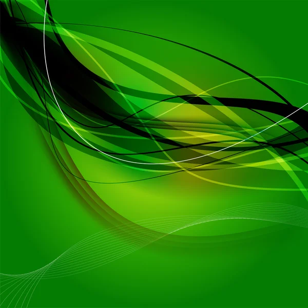 Fond vague abstrait vert — Image vectorielle