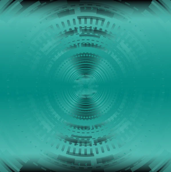Cercle vert vecteur de fond abstrait — Image vectorielle