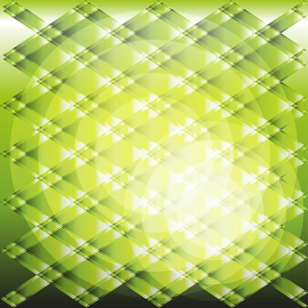 Textura a cuadros de gradiente de luz círculo verde — Vector de stock