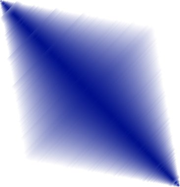 beyaz zemin üzerinde soyut mavi ışık efekti