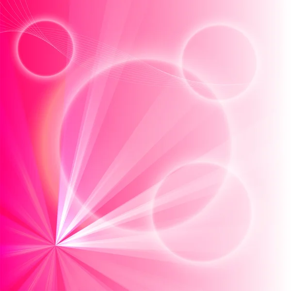 ピンクの光の抽象的な背景 — ストックベクタ