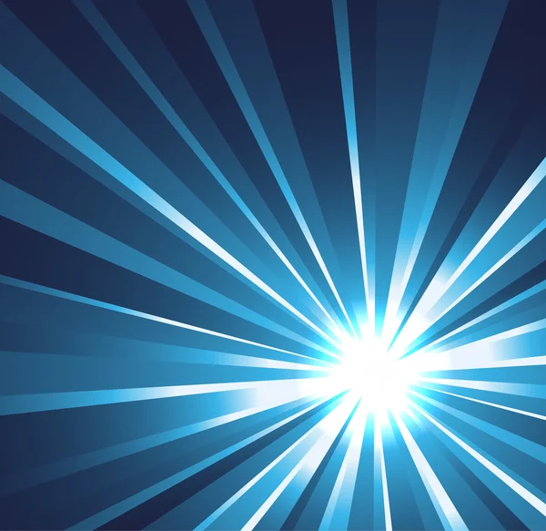 Fond éclat d'étoile en bleu — Image vectorielle
