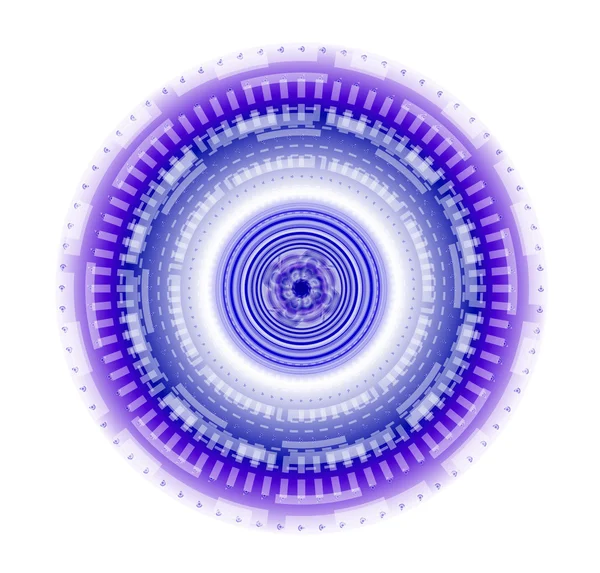Résumé cercle bleu fond technique — Image vectorielle