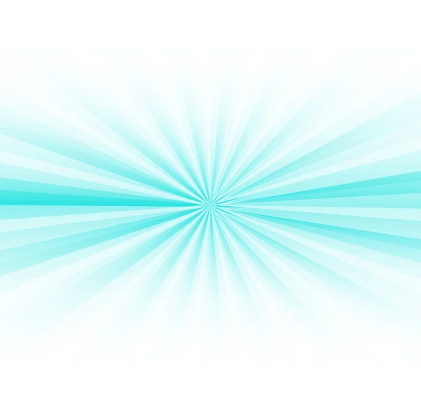 Abstrato raios azuis explosão no branco — Vetor de Stock