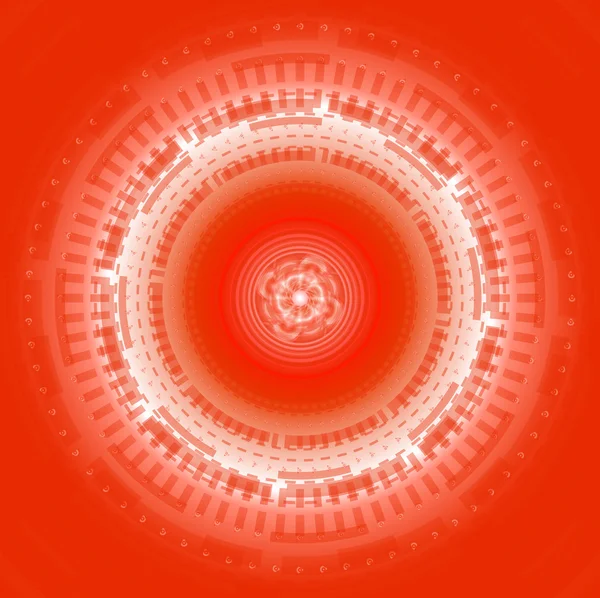 抽象的なテクノ円の背景のベクトル — ストックベクタ