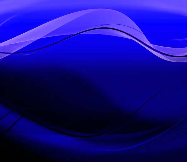 Abstract blue glad golven achtergrond — Stockfoto