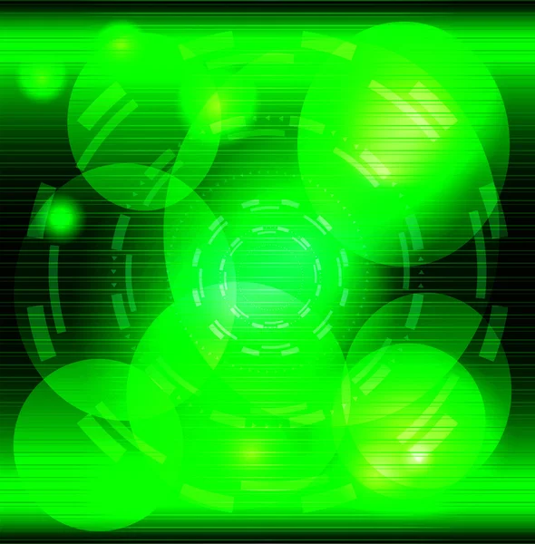 Abstrakte grüne Wirbelkreis dunklen Hintergrund — Stockfoto