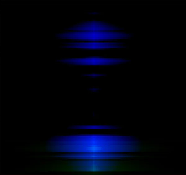 Μπλε κύμα σε μαύρο φόντο — Διανυσματικό Αρχείο
