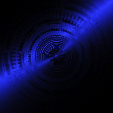 Mavi karanlık ışık degrade arka plan