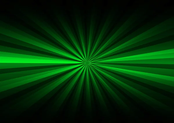 Зеленые лучи на черном фоне — стоковое фото