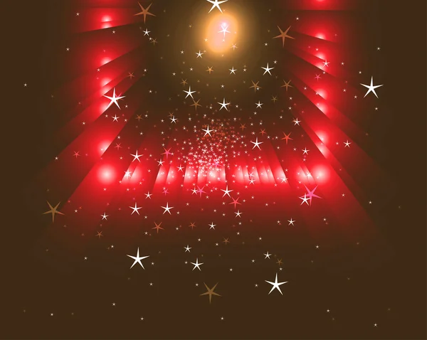 Red spotlight background with stars — Stock Photo, Image