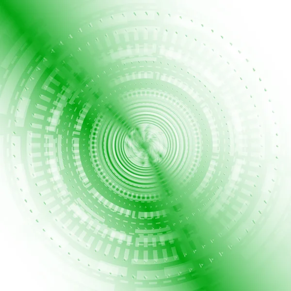 Abstrakte Hintergrund Technologie Kreise hellgrünen Farbvektor — Stockvektor