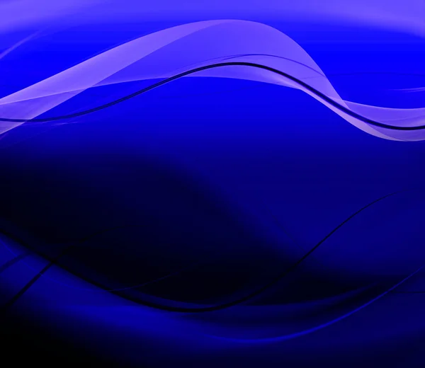 Abstract blue smooth waves background — Stock Photo, Image