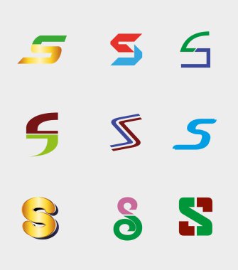 s harfi sembolü öğesi Tasarım Icon collection