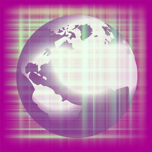 Terre espace violet fond vecteur — Image vectorielle