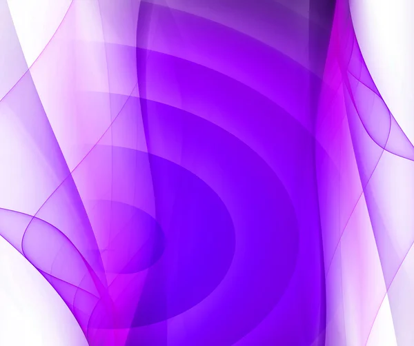 Púrpura suave torcer líneas de luz sobre fondo blanco — Foto de Stock