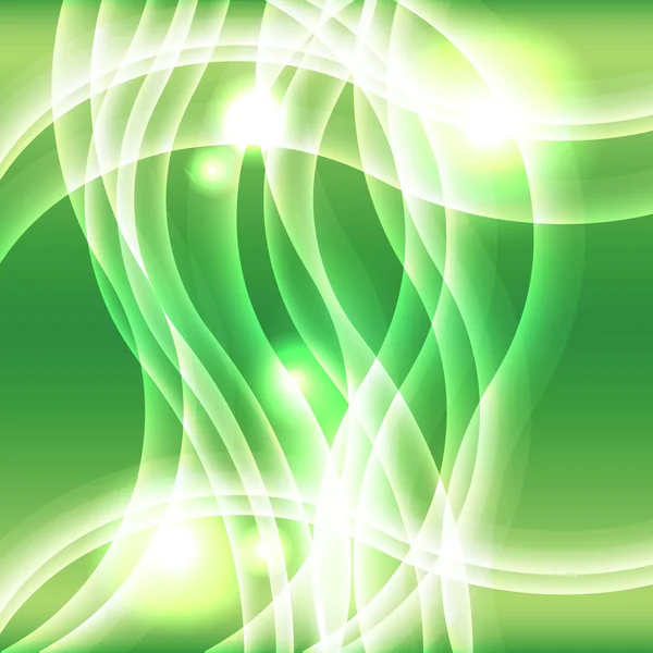 Green light effect wave background — Stock Photo, Image