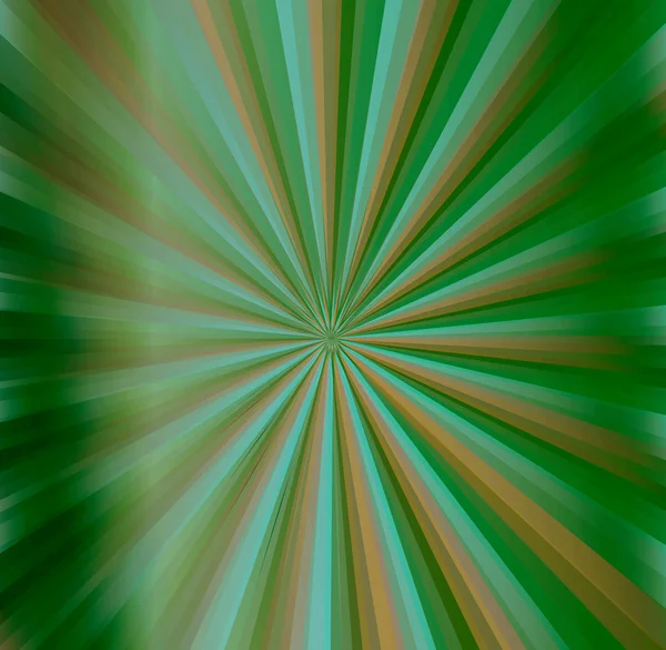 Groene stralen abstracte achtergrond — Stockfoto