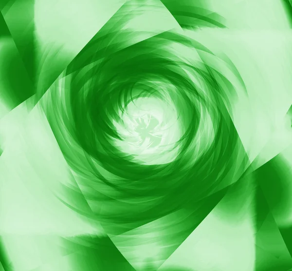 Suave verde espiral explosão luz fundo — Fotografia de Stock