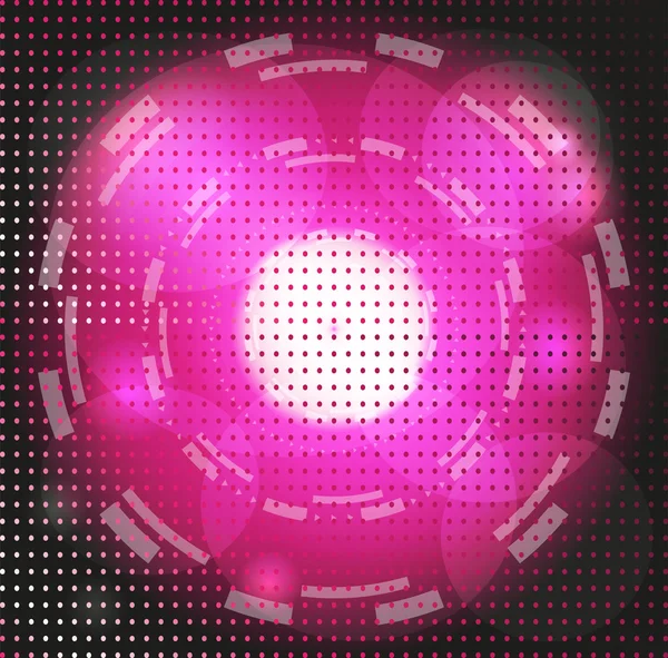 Abstrakter Hintergrund lila glühender Kreis — Stockvektor