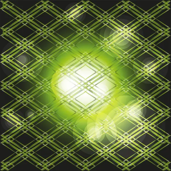 Abstrakte dunkelgrün glühenden Hintergrund mit Blasen — Stockvektor
