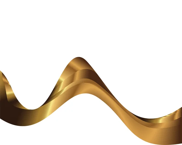 Abstract golden lines — Stock Vector
