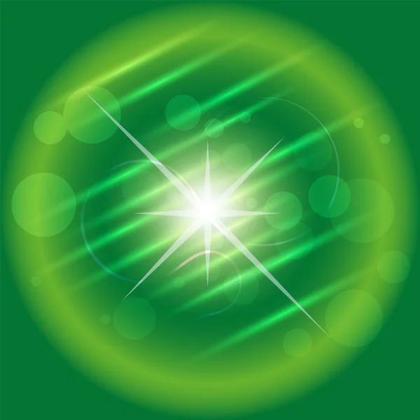 Abstracte groene cirkels achtergrond vector — Stockvector