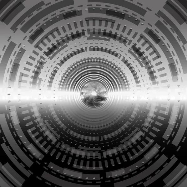 Cercle noir vecteur de fond abstrait — Image vectorielle