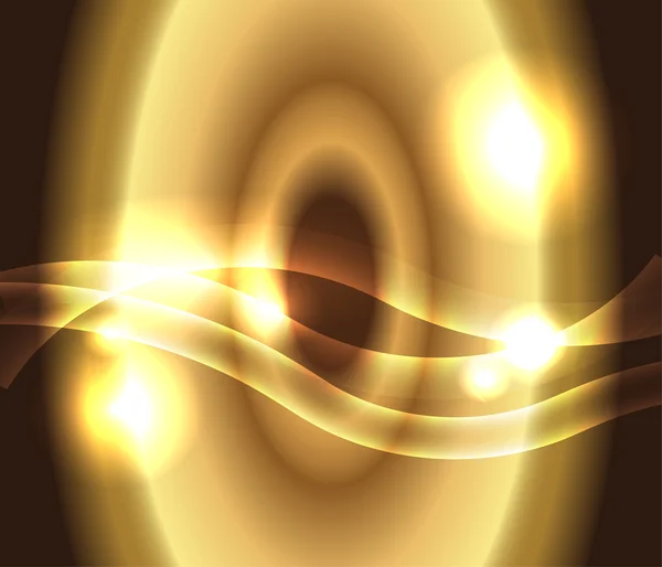 Cirklar gyllene abstrakt bakgrund — Stock vektor