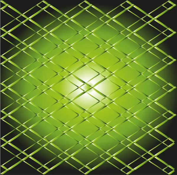 Dark green Rhombus grid on white background — Stock Vector