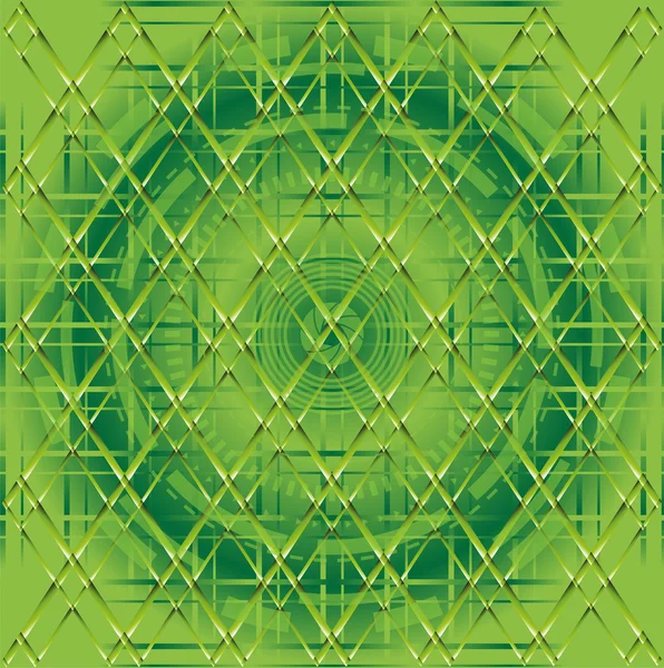 Grüner abstrakter geometrischer Hintergrundvektor — Stockvektor