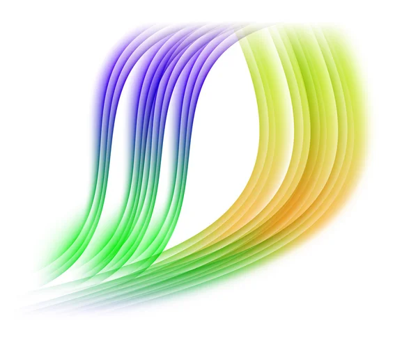 Mehrfarbiger Wellen-Hintergrundvektor — Stockvektor