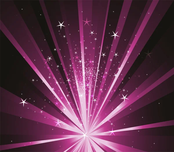 Purple stars vector background — Stock Vector