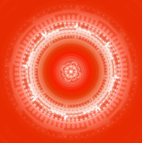 Rouge Cercles de fond abstraits — Image vectorielle