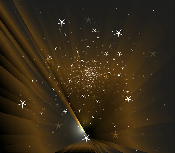 Étoiles sur fond sombre vecteur — Image vectorielle