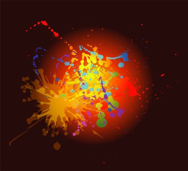 renkli boya soyut sanat koyu arka plan