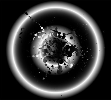 Daire grunge siyah arka plan