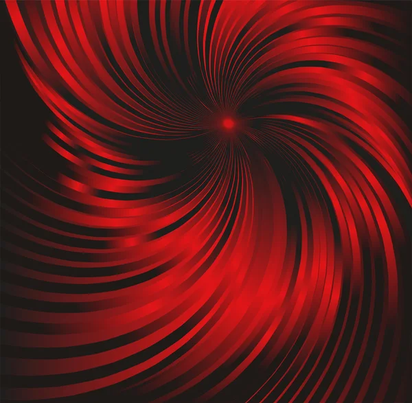 Fondo metálico abstracto negro y rojo con remolino — Vector de stock