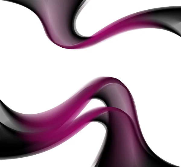 Abstrakte glatte Linien Vektor dunkel lila Hintergrund — Stockvektor
