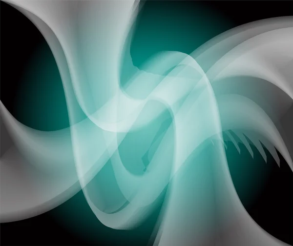 Grunge vert foncé Fond d'onde abstrait — Image vectorielle