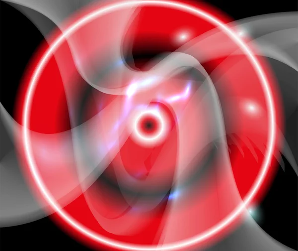 Σκούρος κόκκινος κύκλος φως wave Περίληψη φόντο — Διανυσματικό Αρχείο