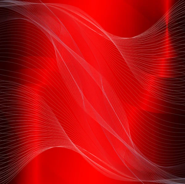 Tmavě červená čára vlny pozadí — Stockový vektor