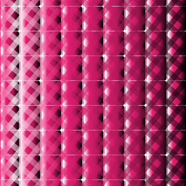 Square en strepen vector roze achtergrond — Stockvector