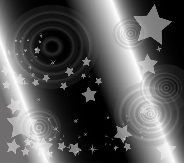 Vecteur étoile et cercle noir fond design — Image vectorielle