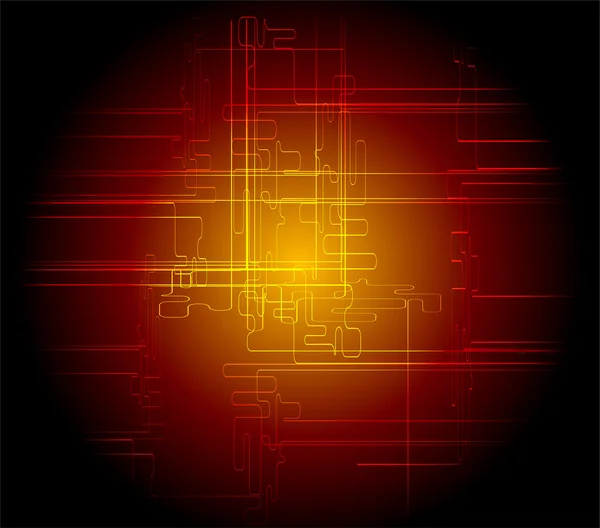 Astratto sfondo rosso scuro vettore tecnico — Vettoriale Stock