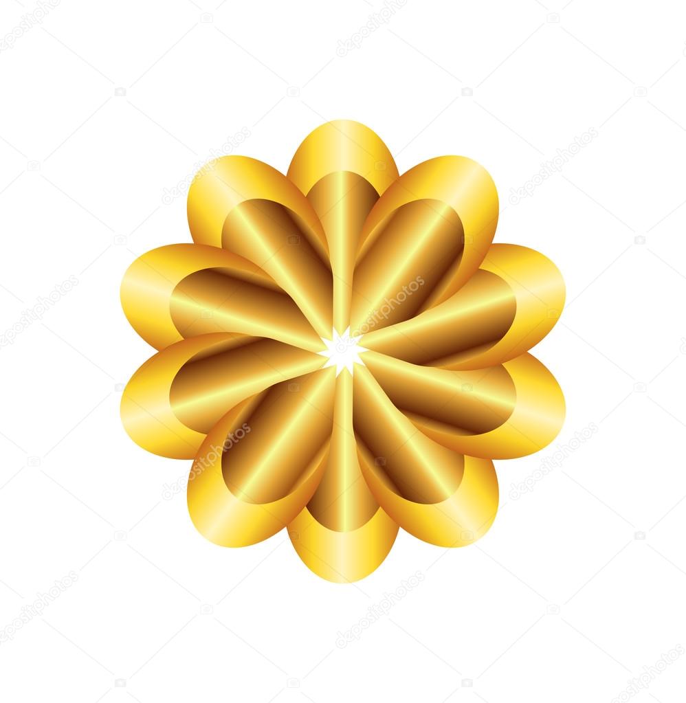 Golden flower Stock Vector by ©Jimmy238 54333413